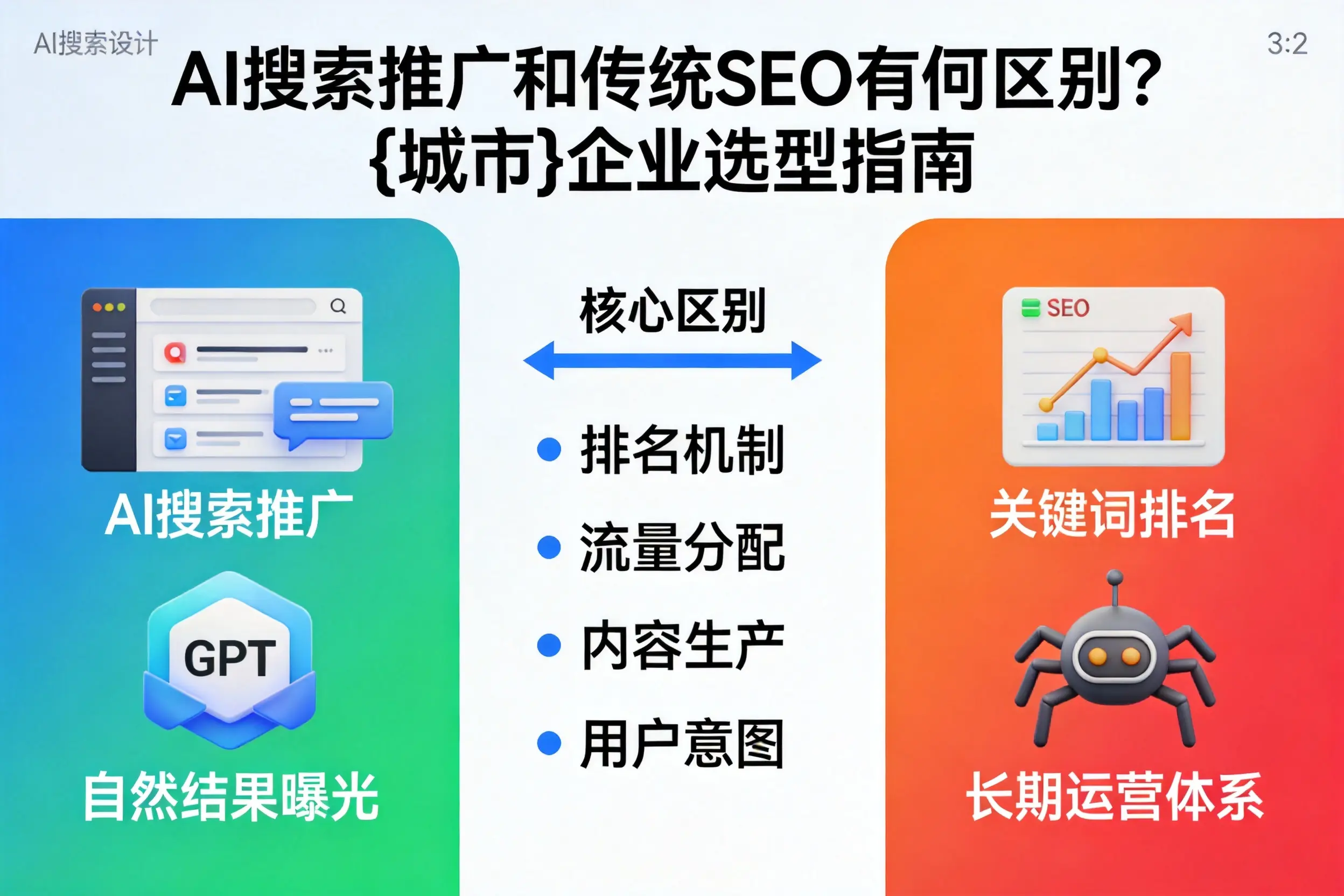 AI搜索推广和传统SEO有何区别？白杨企业选型指南
