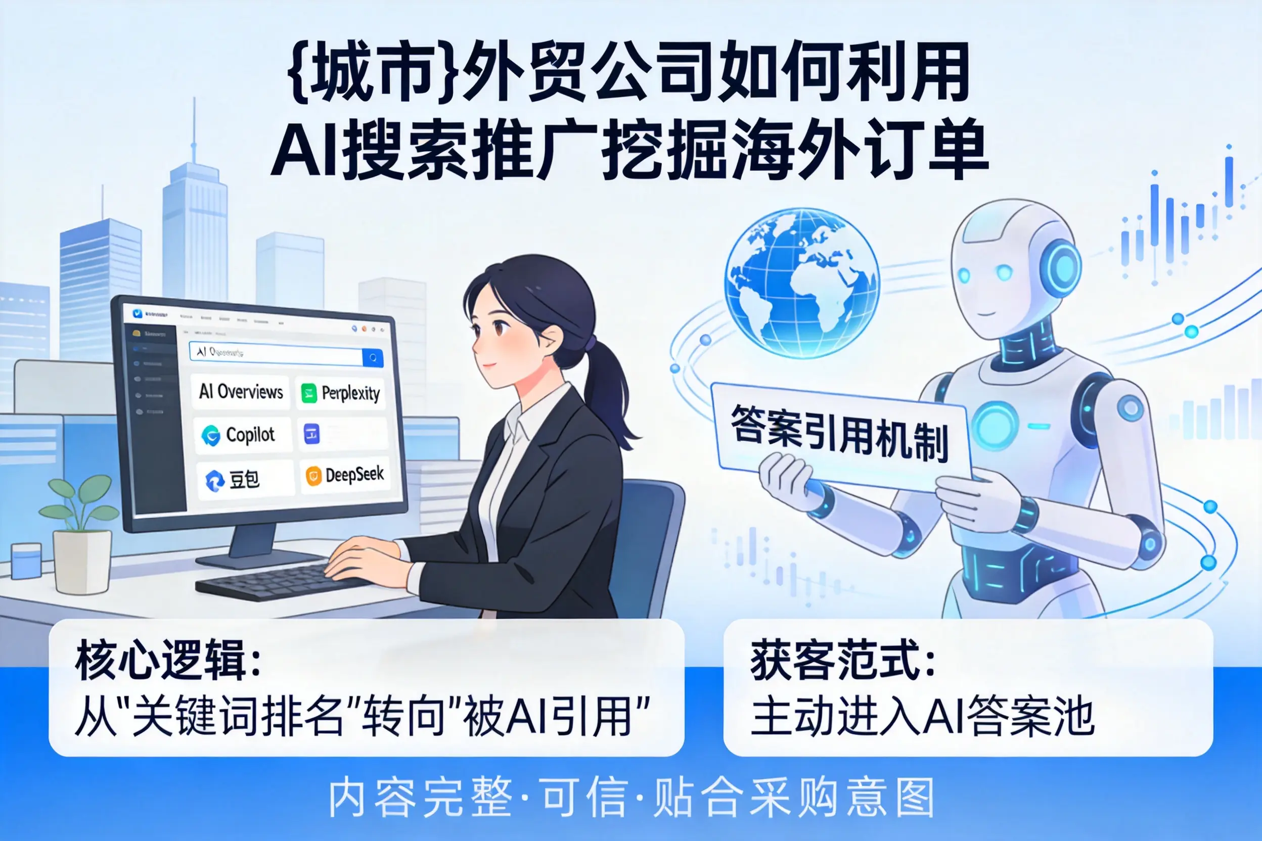 白杨外贸公司如何利用AI搜索推广挖掘海外订单