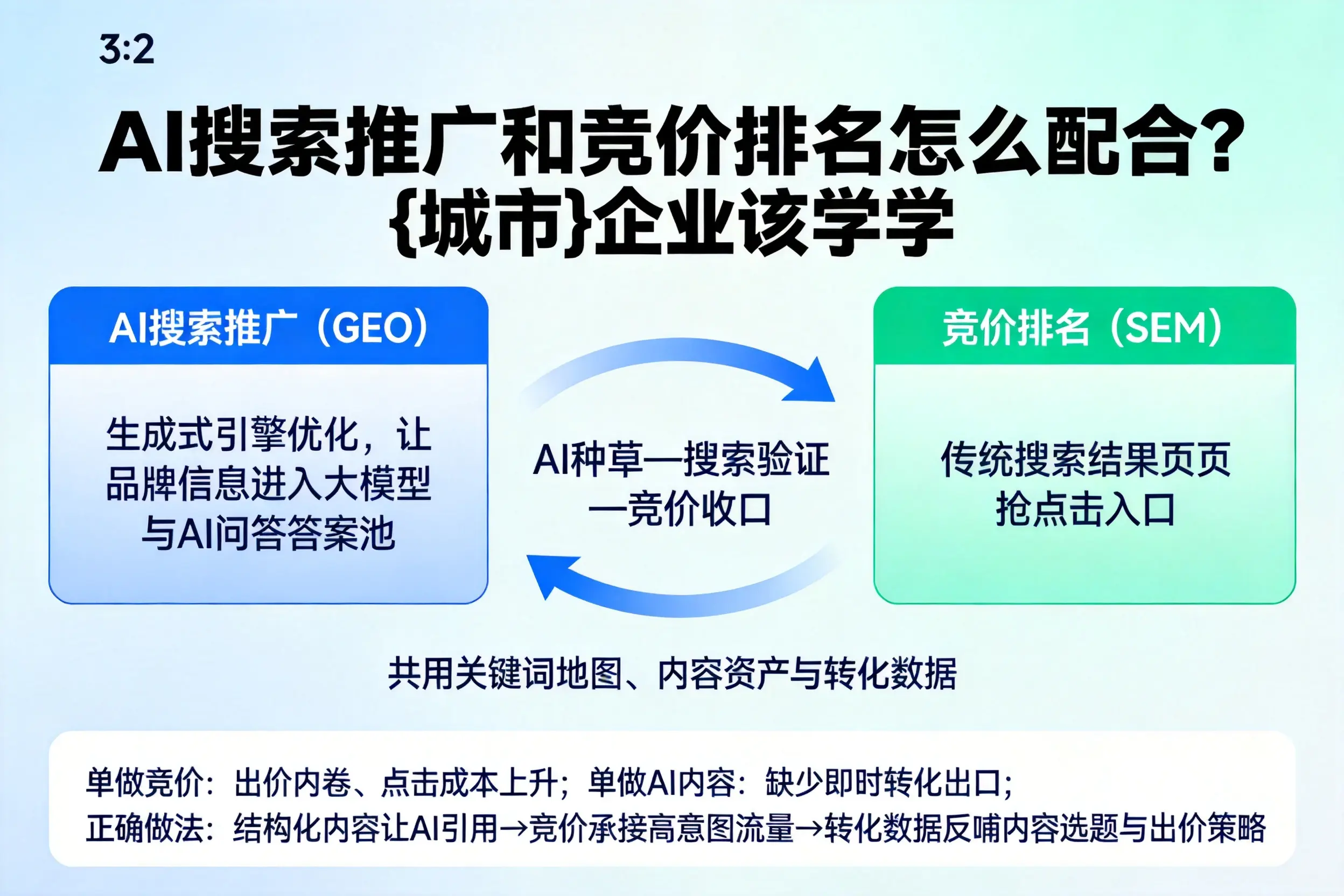 AI搜索推广和竞价排名怎么配合？白杨企业该学学