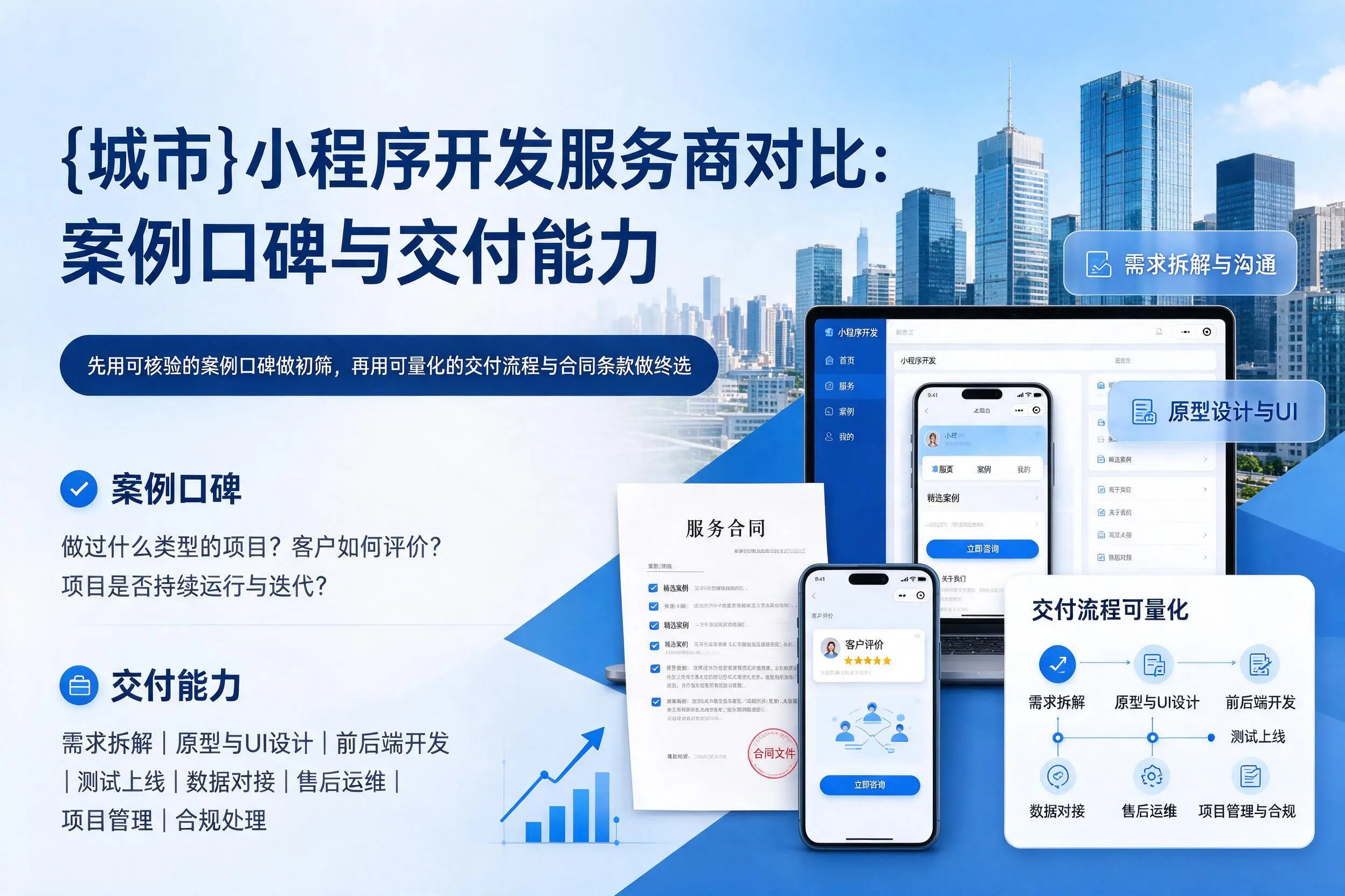 白杨小程序开发服务商对比:案例口碑与交付能力