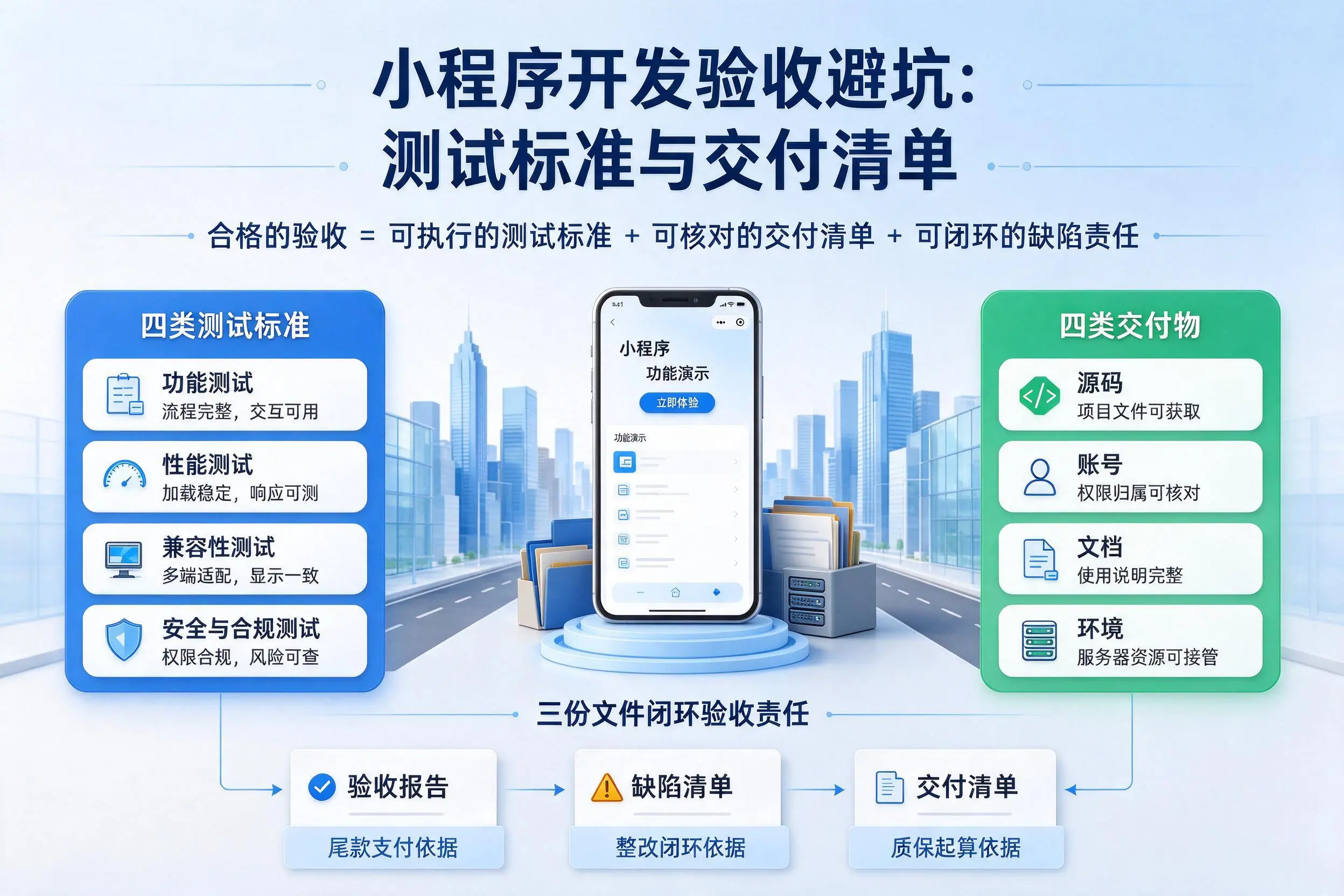 白杨小程序开发验收避坑:测试标准与交付清单