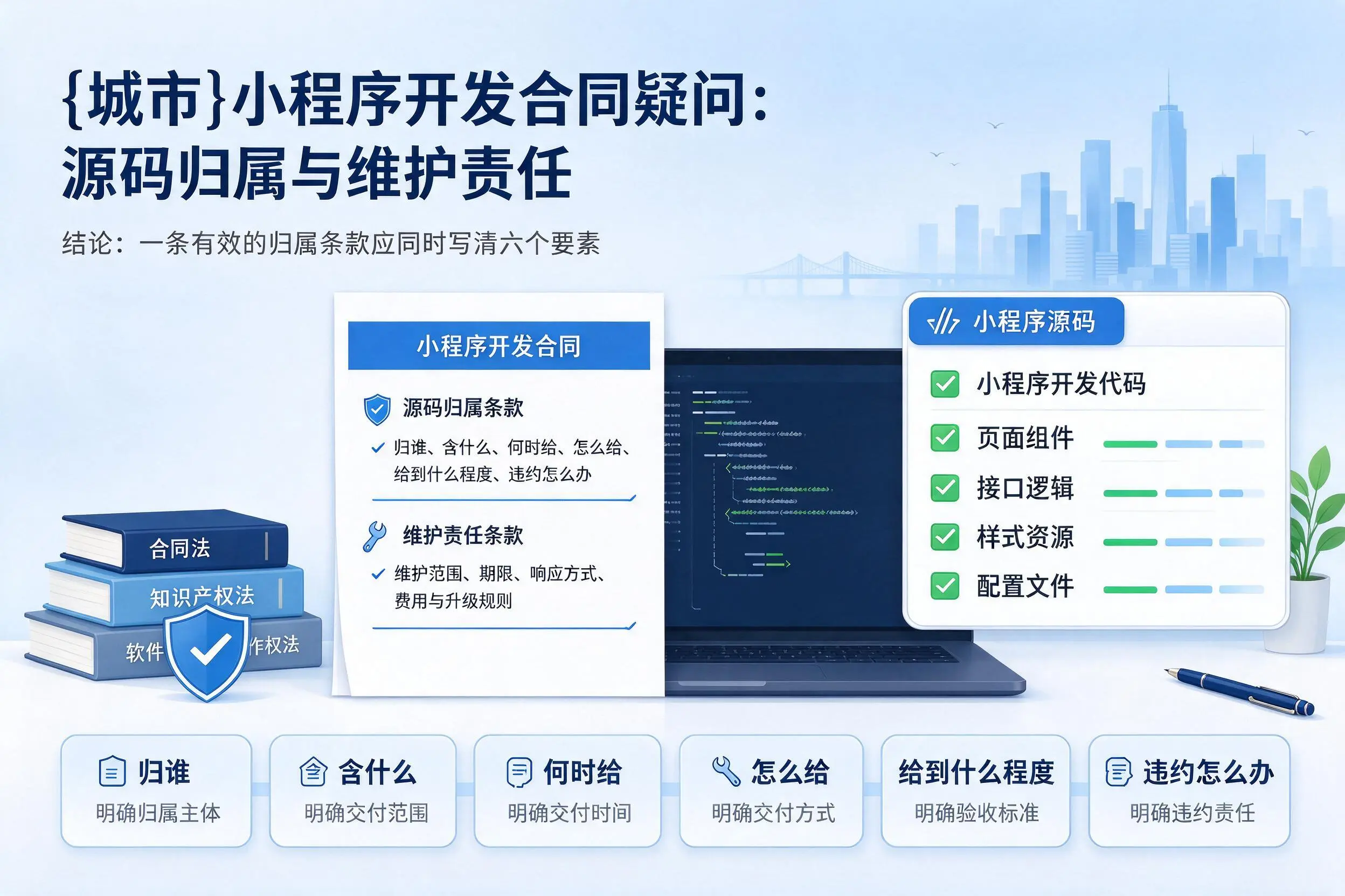 白杨小程序开发合同疑问:源码归属与维护责任