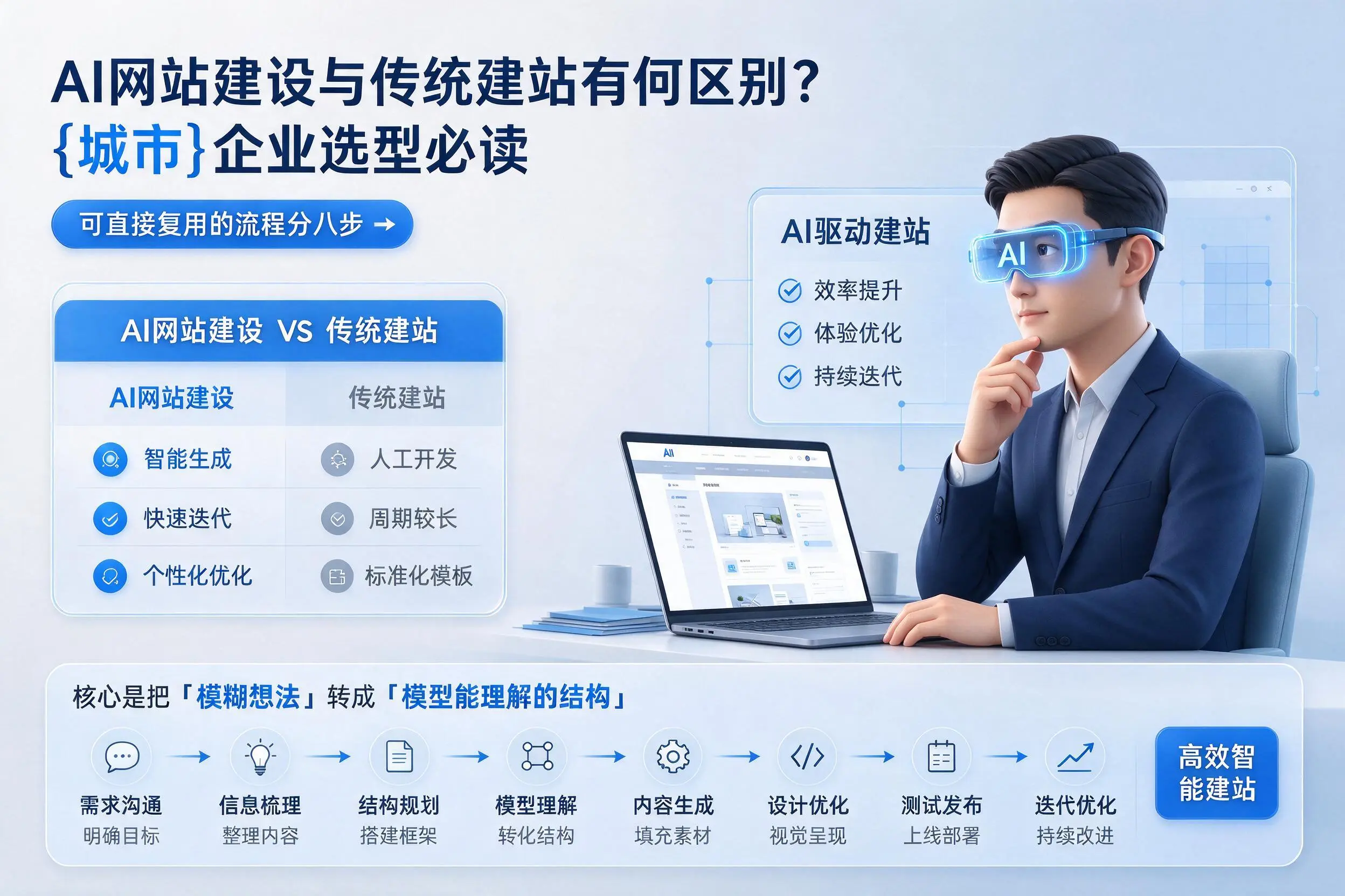 AI网站建设与传统建站有何区别？白杨企业选型必读