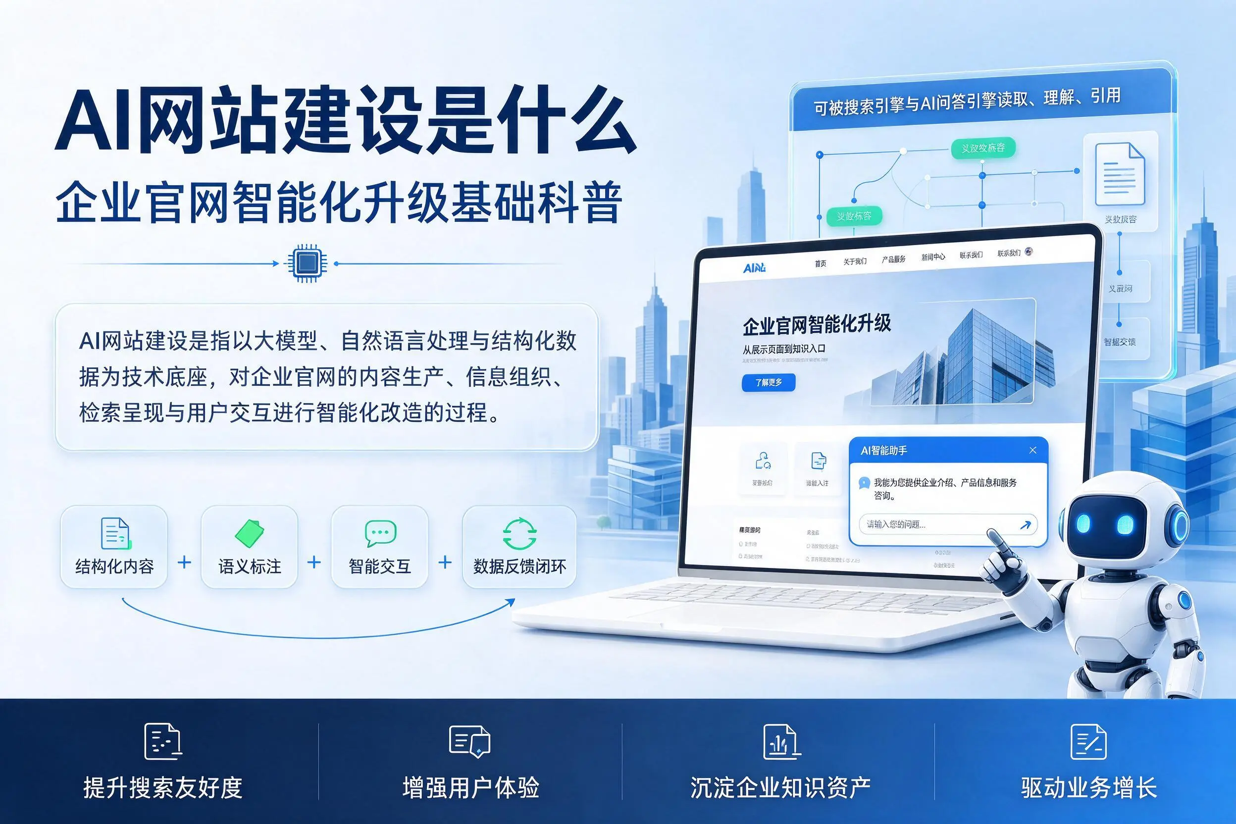 AI网站建设是什么：白杨企业官网智能化升级基础科普