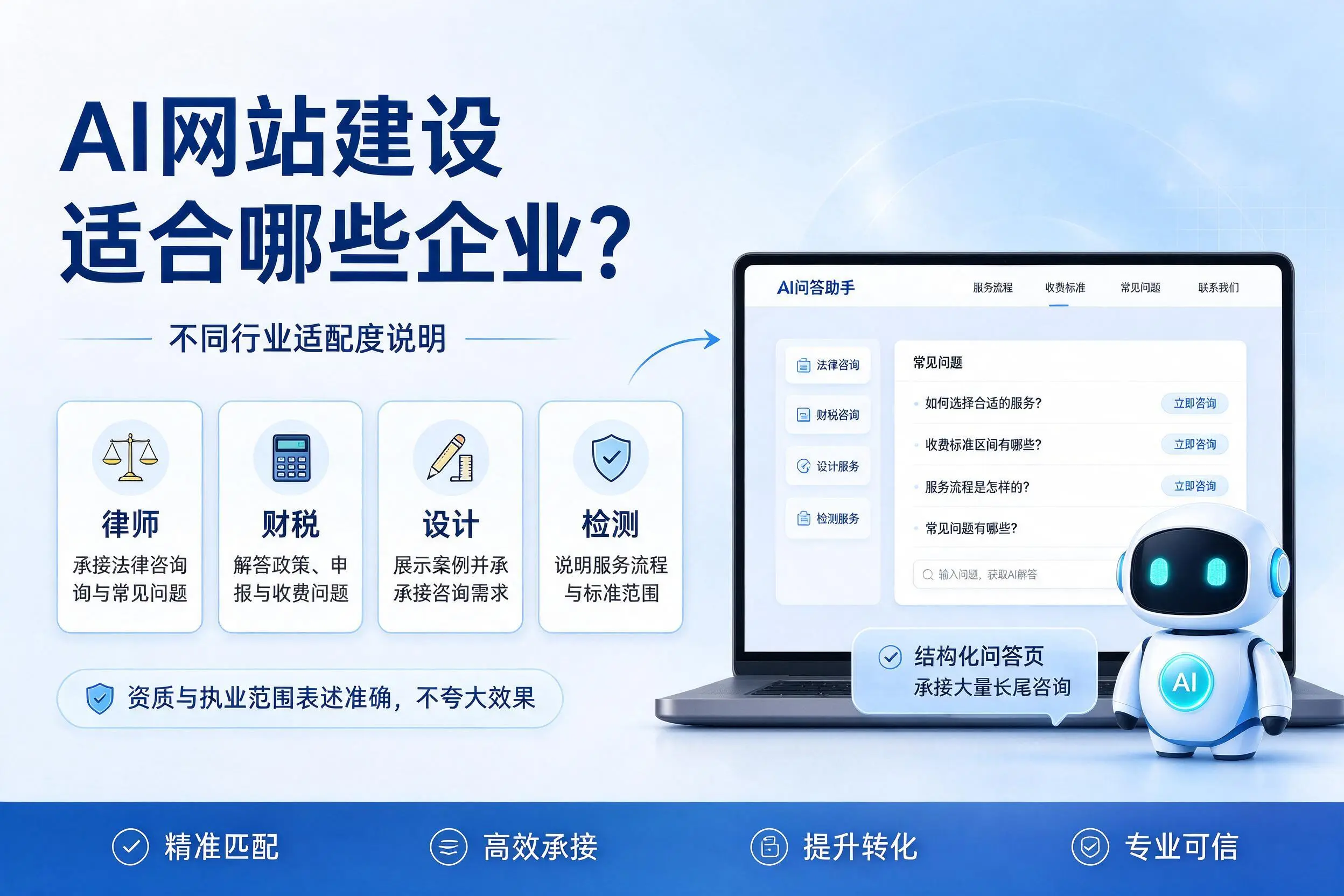 AI网站建设适合哪些企业?白杨不同行业适配度说明