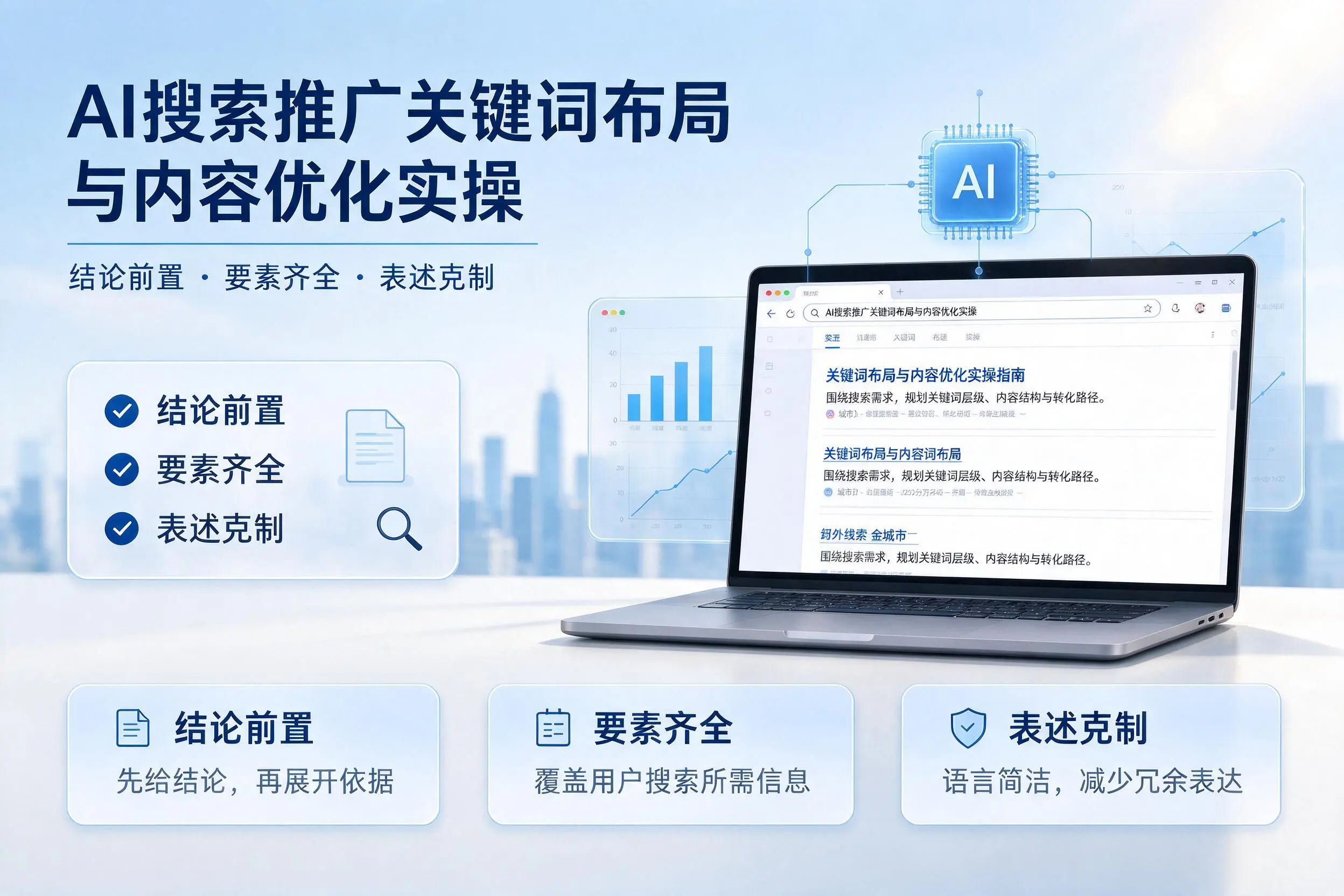 白杨AI搜索推广关键词布局与内容优化实操