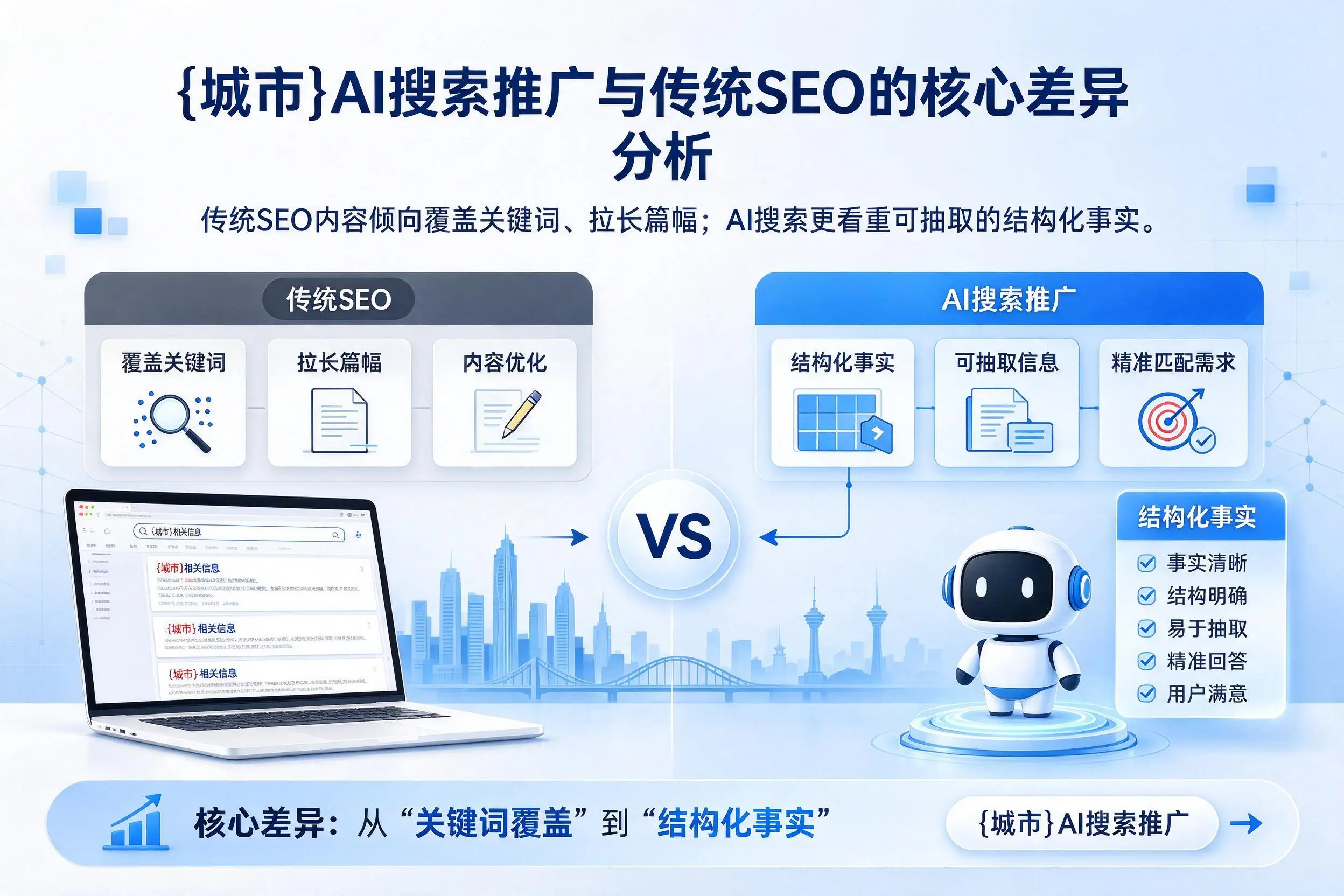 白杨AI搜索推广与传统SEO的核心差异分析